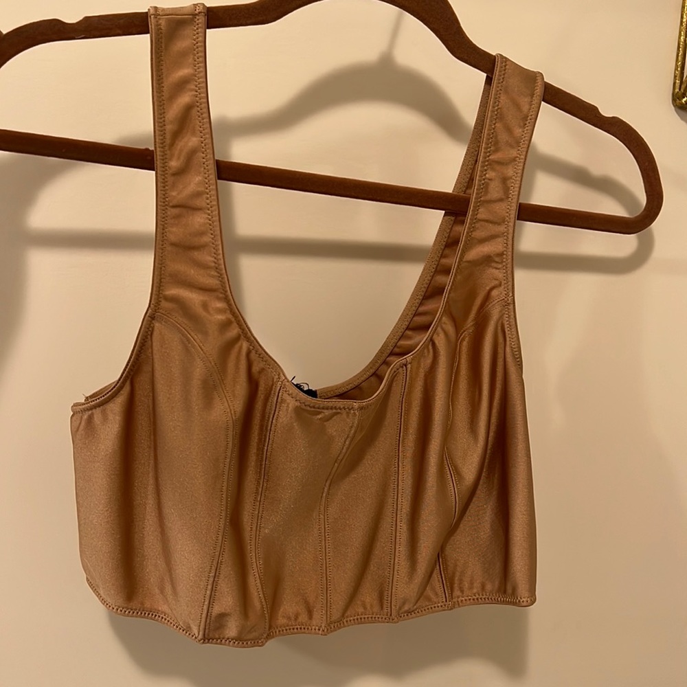 Free People silk crop top